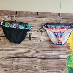 Kenneth Cole bikini Bottoms 👙  set of (2) large NWT